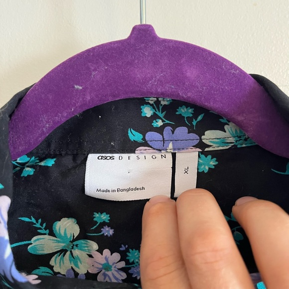 ASOS fitted button down floral shirt - Picture 6 of 7